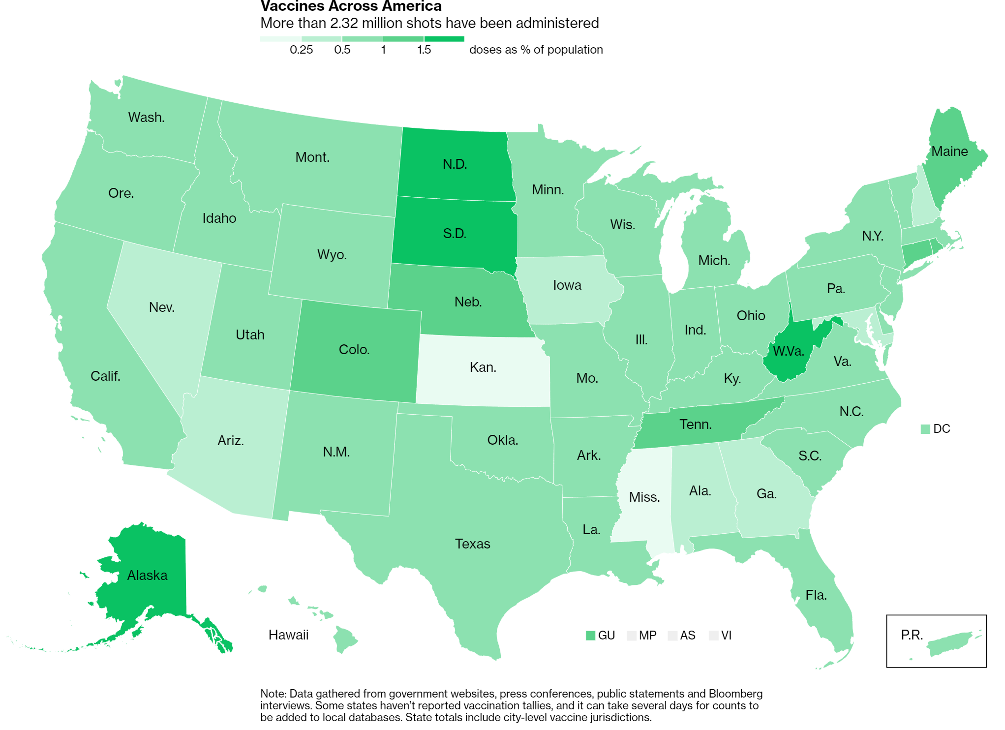 vaccine map - The Sentinel