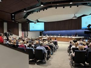 Lenexa city council meeting on the homeless shelter